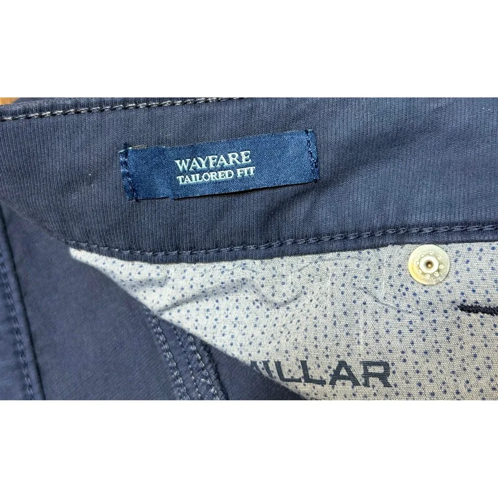 Peter Millar Crown Crafted Wayfare Tailored Fit 5 Pocket Navy Pants Sz 42/30